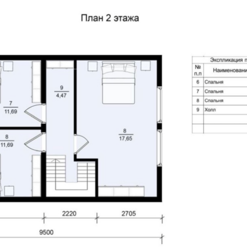 Плпнировка 2 этаж